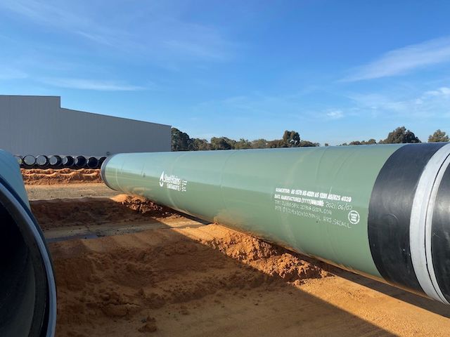 Steel Mains Sintakote pipes