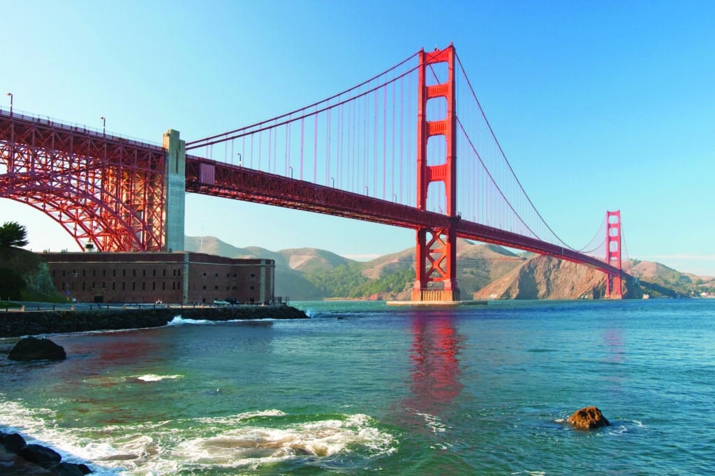 San Francisco is known worldwide for its attractions such as the glittering red wonder of the Golden Gate Bridge from which travellers can look out upon the San Francisco Bay.